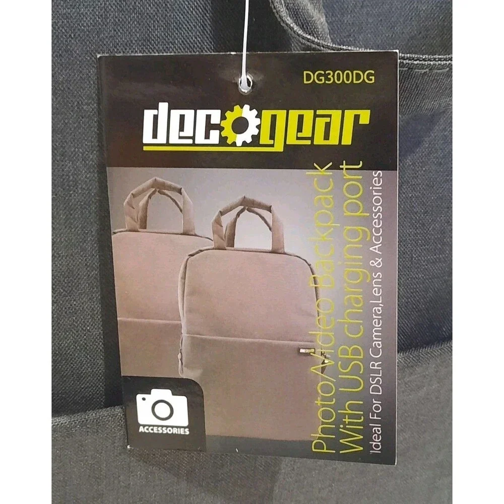 Deco Gear Multifunction Camera Gear /Drone Backpack with  USB Charging port  NWT
